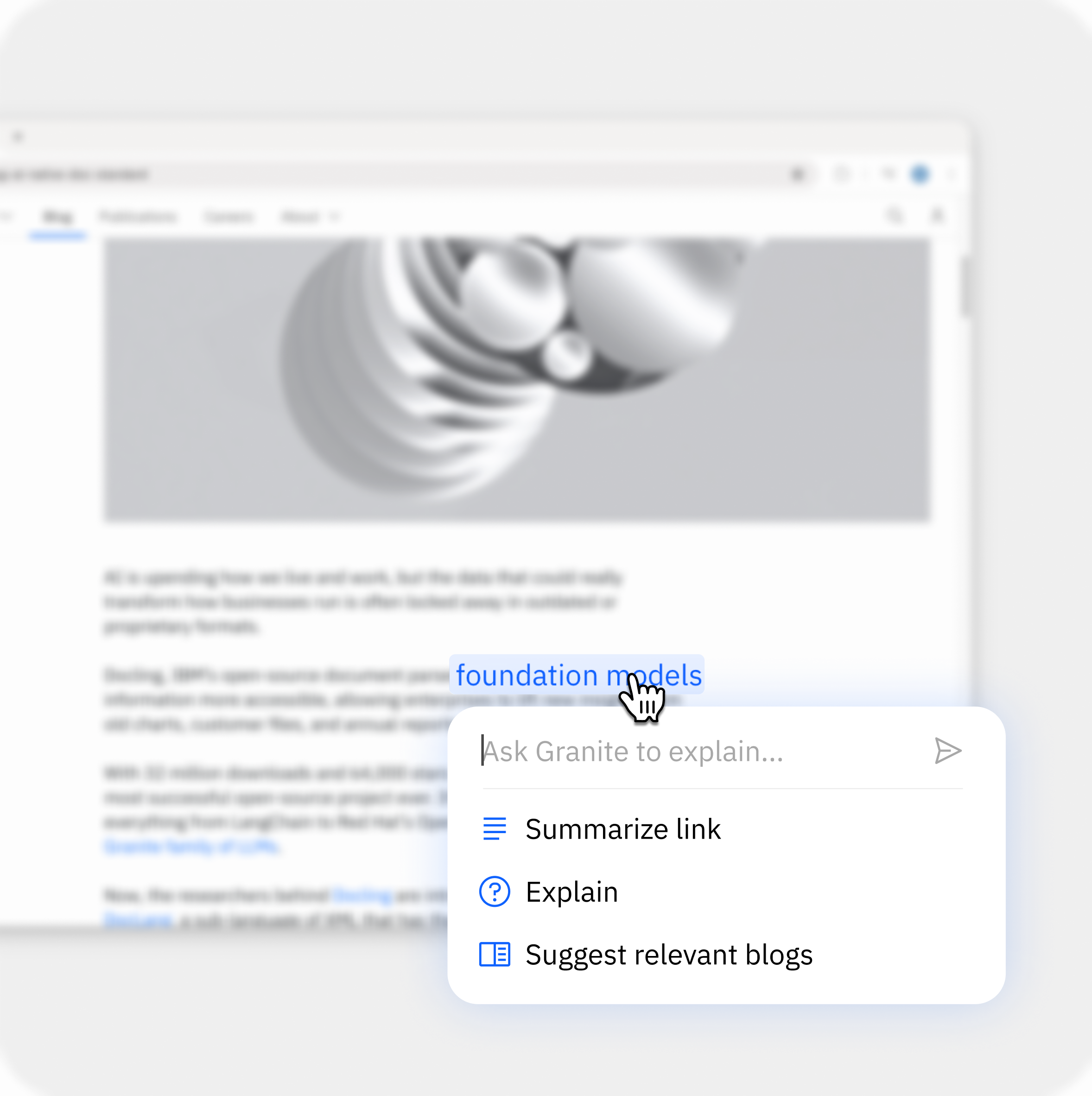 IBM Research generative AI reading experience