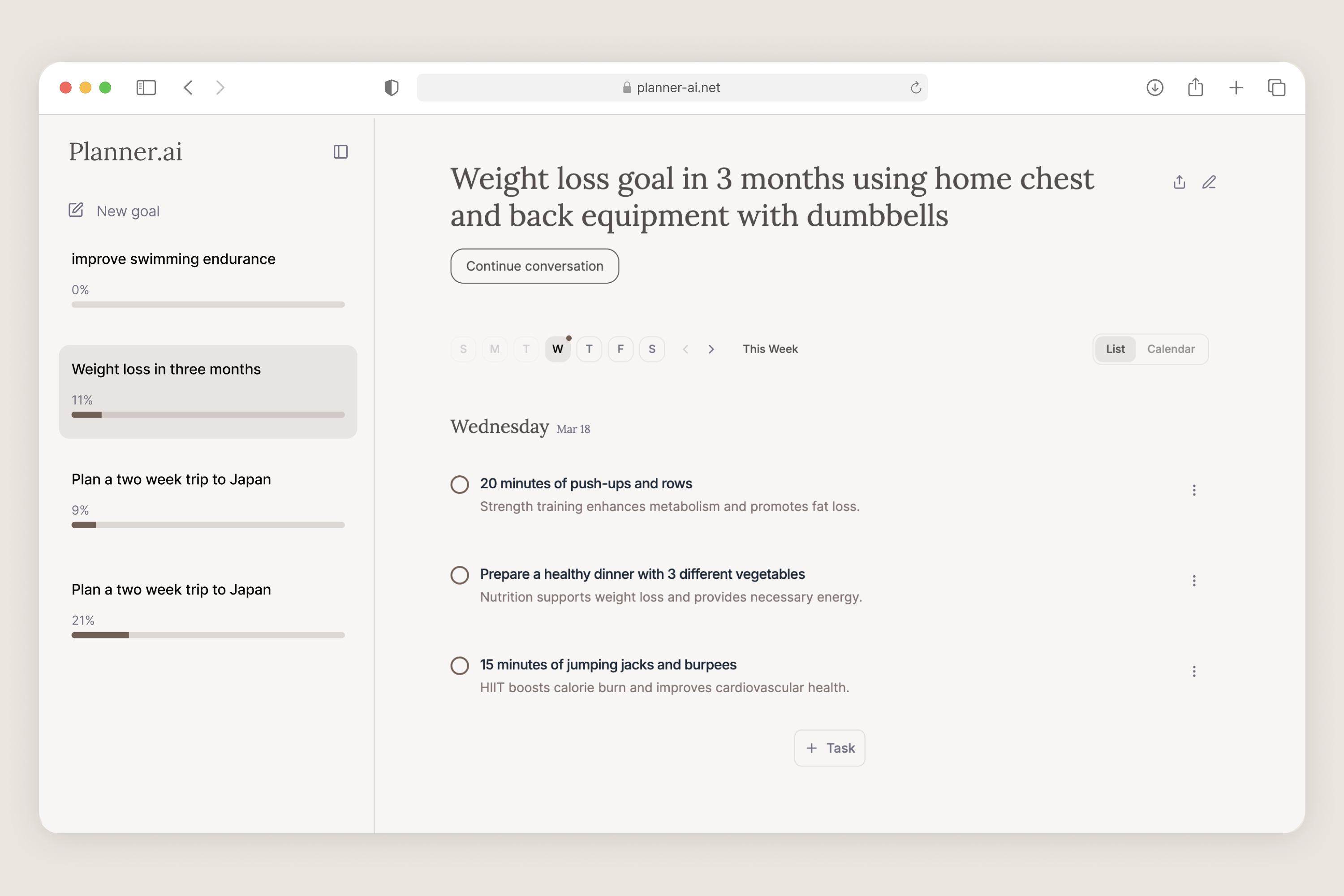 Planner.ai project preview